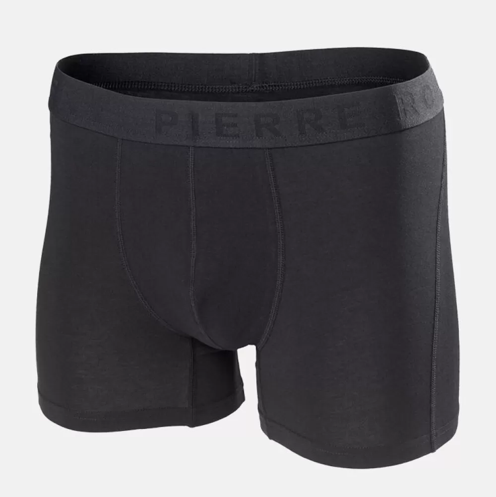 Outlet Pierre Robert Kalsonger Herr Boxer Ekologisk Bomull 3-Pk Black